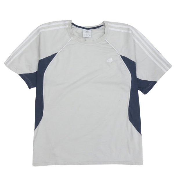 Adidas 90's Short Sleeves Crew Neck T Shirt Large Grey