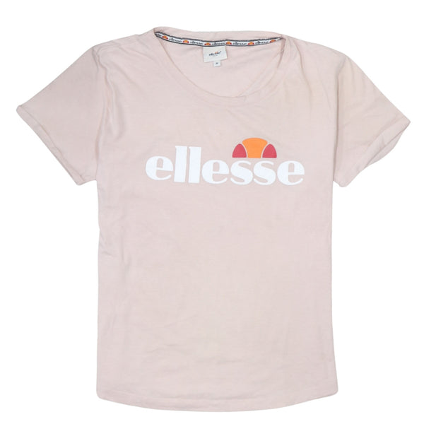 Ellesse 90's Spellout Short Sleeves T Shirt Medium Pink