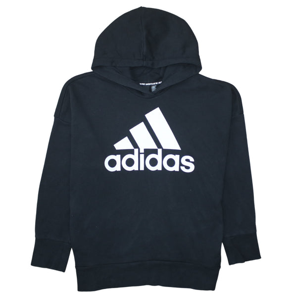 Adidas 90's Spellout Pullover Hoodie XLarge Black