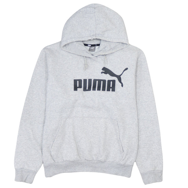 Puma 90's Vintage Spellout Grey Pullover Hoodie XXLarge (2XL) Men's