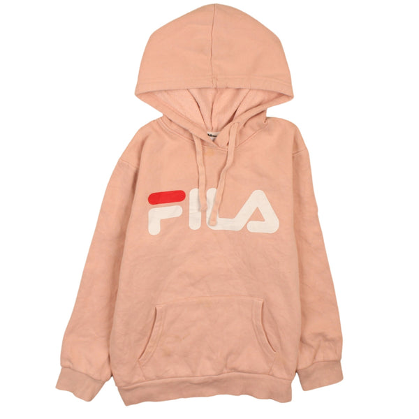 Fila Vintage 90's Pink Spellout Pullover Hoodie Women's Medium