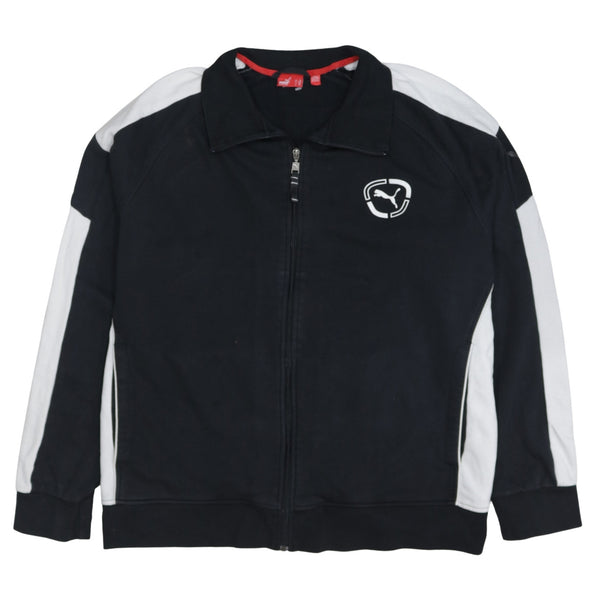 Puma 90's Lightweight Full Zip Up Sweatshirt XXLarge (2XL) Black