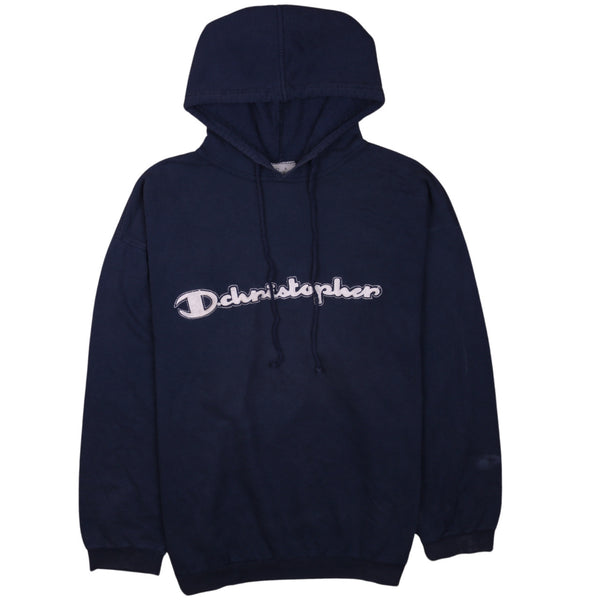 Champion 90s XLarge Pullover Khaki Green Spellout Hoodie Men