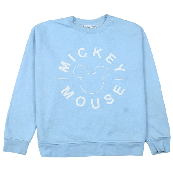 Vintage Disney 90's Mickey Mouse Crew Neck Sweatshirt XSmall Blue