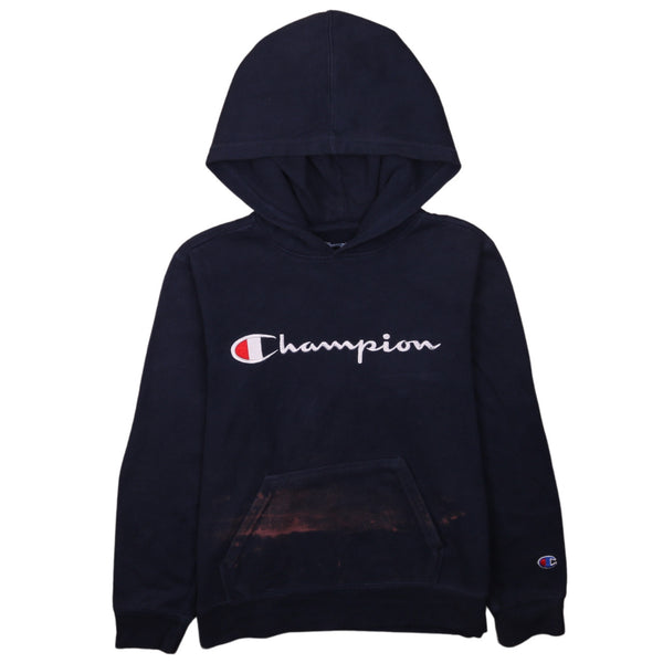 Champion 90s Navy Blue Spellout Pullover T-Shirt Women's Med