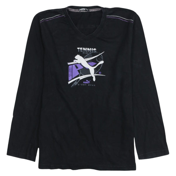 Puma 90's Spellout Crew Neck Sweatshirt XSmall  Black