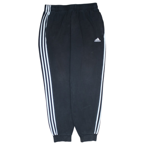 Adidas 90's Elasticated Waistband Drawstrings Casual Joggers / Sweatpants Large Black