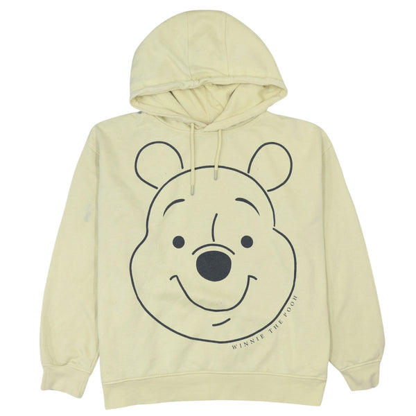 Disney Winnie The Pooh 90s Yellow Crew Neck Hoodie Women's XLarge Vintage