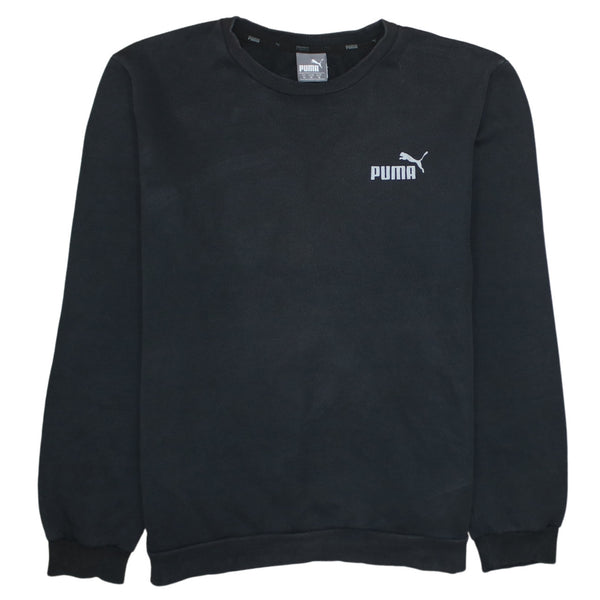 Puma 90's Lightweight Crew Neck Sweatshirt Medium Black