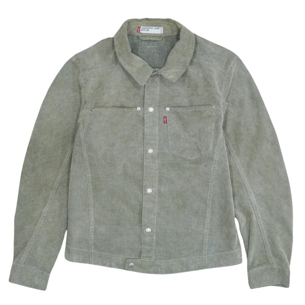 Levi's 90's Lightweight Beige Cream Button Up Windbreaker Medium Vintage