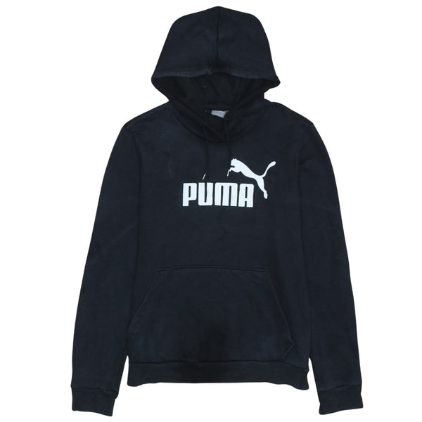 Puma 90's Spellout Pullover Hoodie Large Black