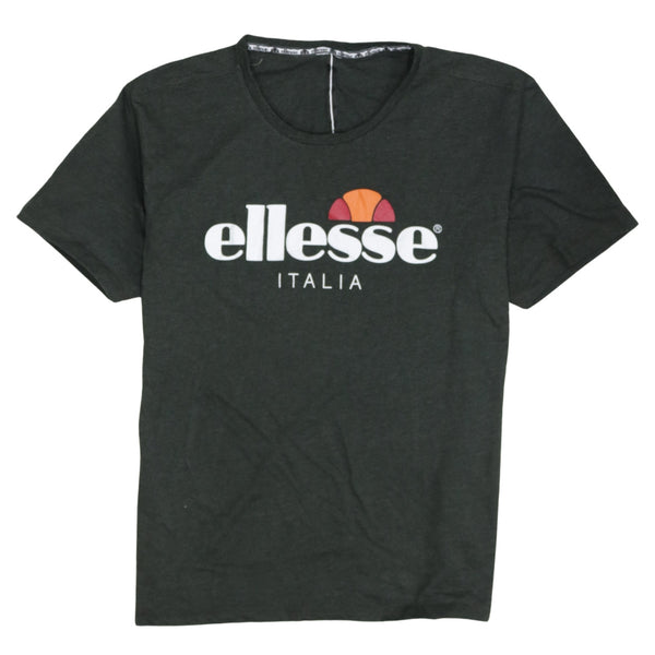 Ellesse 90's Spellout Short Sleeves T Shirt Small  Black