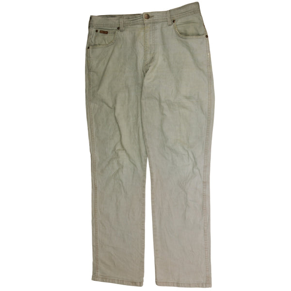 Wrangler 90’s Khaki Green Straight Leg Baggy Pants 34 Men’s Jeans