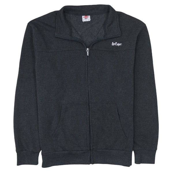 Lee 90's Lightweight Full Zip Up Sweatshirt Large Black