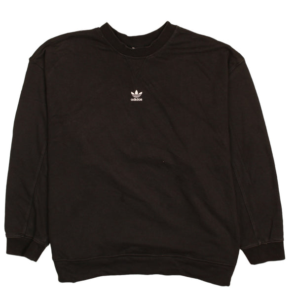 Adidas Vintage 90's Black XLarge Crew Neck Sweatshirt Heavyweight