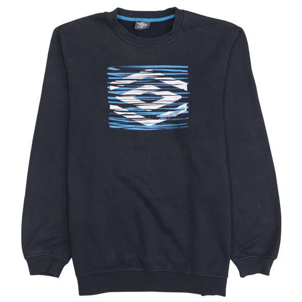 Umbro 90's Spellout Crew Neck Sweatshirt XLarge Black