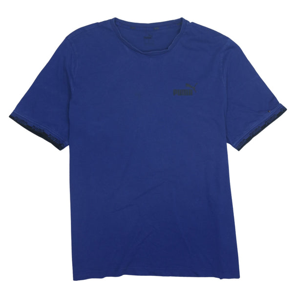 Puma 90's Men’s XLarge Blue Crew Neck Short Sleeve T-Shirt Vintage