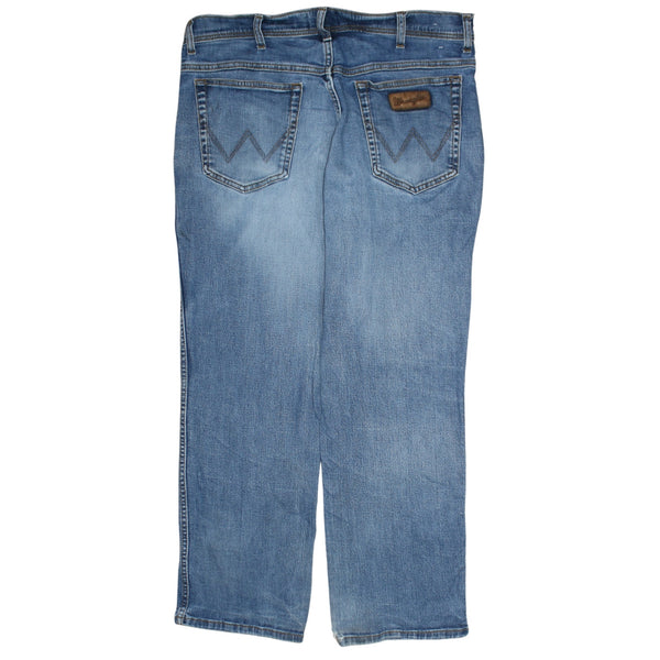 Wrangler 90's Lightwash Straight Leg Baggy Jeans / Pants 38 Blue