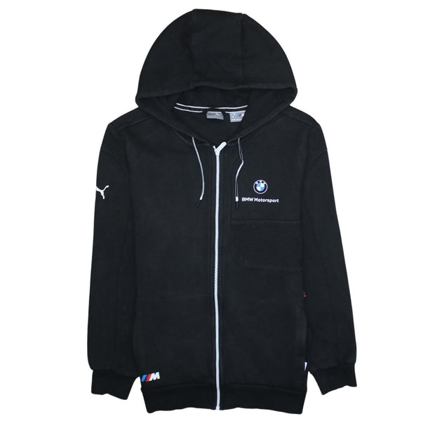 Puma 90's Lightweight Full Zip Up Hoodie Small Black