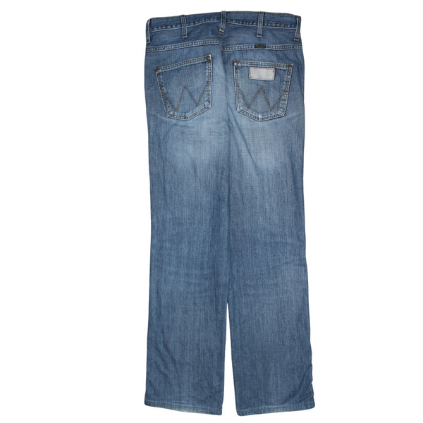 Wrangler 90's Lightwash Straight Leg Baggy Jeans / Pants 33 Blue