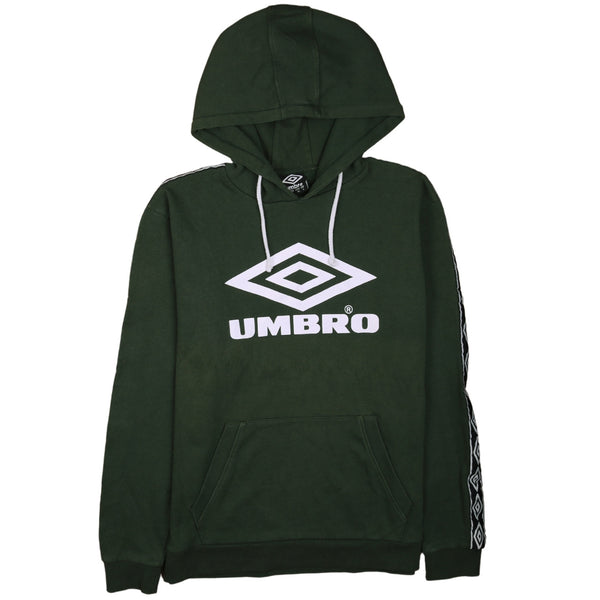 Vintage 90's Umbro Green Heavyweight Spellout Hoodie Women's Large
