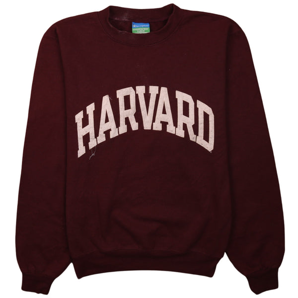 Vintage Champion 90's Harvard Crew Neck Sweatshirt XSmall Burgundy Red