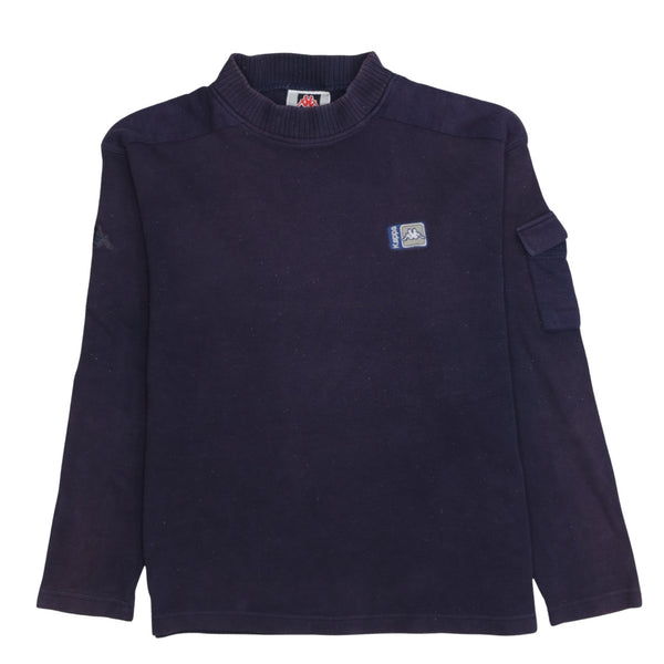Kappa 90's Lightweight Crew Neck Sweatshirt Large Purple