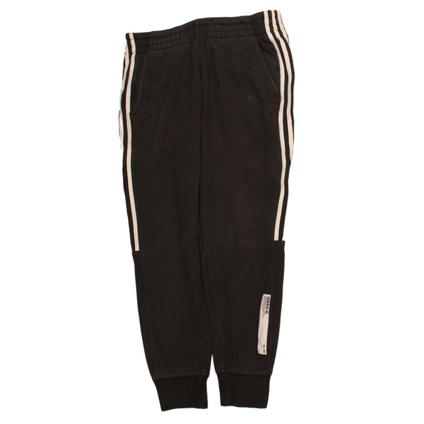 Adidas Vintage 90's Men's Small Elastic Waist Joggers Sweatpants Black