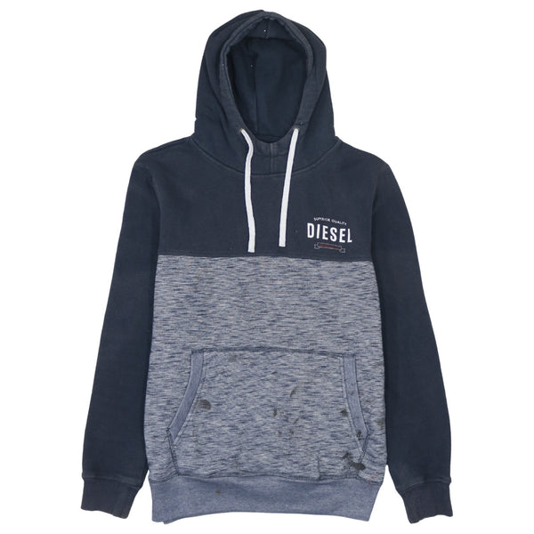 Diesel 90's Lightweight Black Pullover Hoodie - Men's Medium