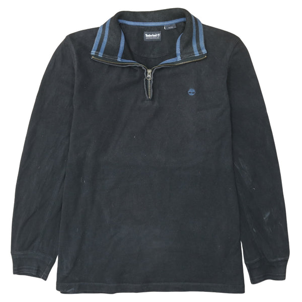 Timberland 90's Heavyweight Quarter Zip Sweatshirt XLarge Black