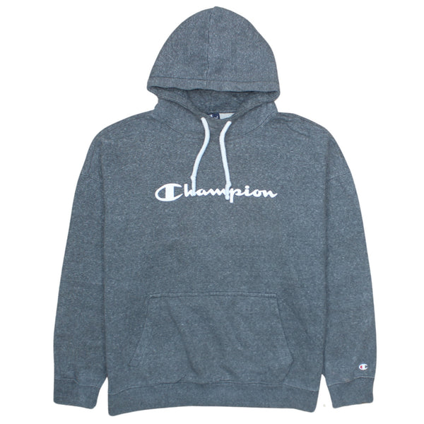 Champion 90's Spellout Pullover XLarge Grey Hoodie