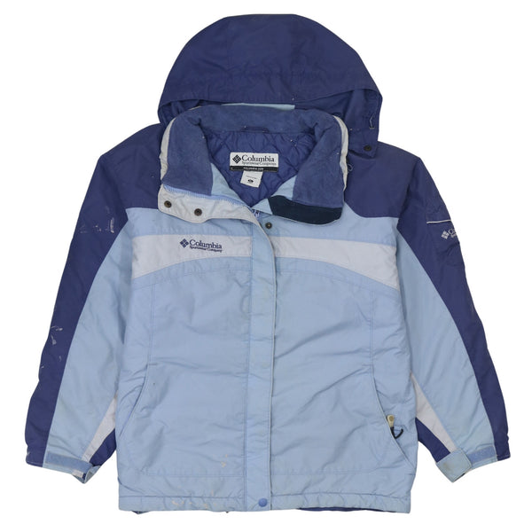 Columbia 90's Hooded Full Zip Up Windbreaker XLarge Blue