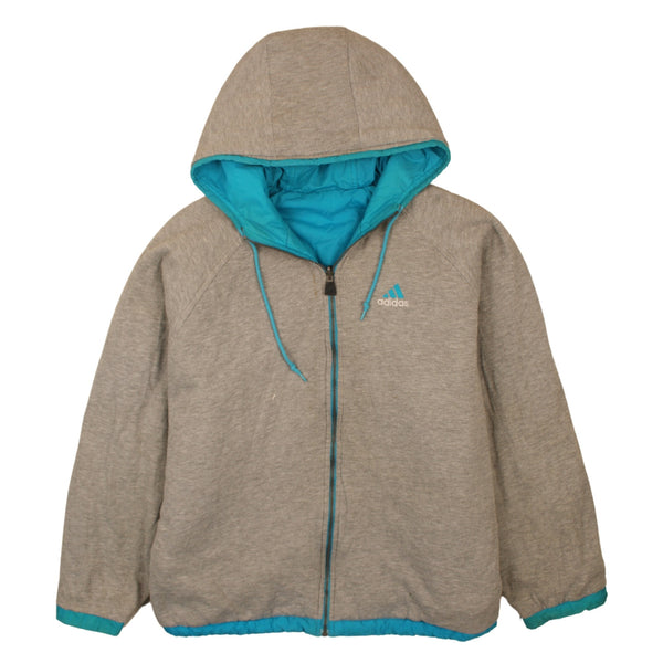 Adidas 90's Sportswear Full Zip Up Hoodie XXXLarge  Grey