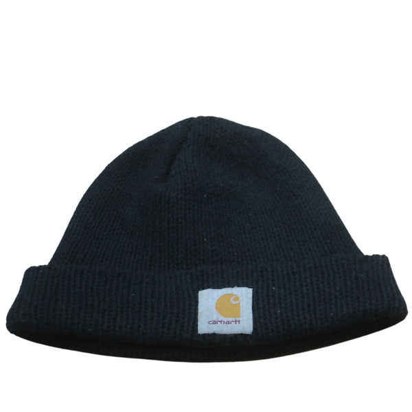 Carhartt 90's Black Winter Beanie Ribbed Knit Hat One Size