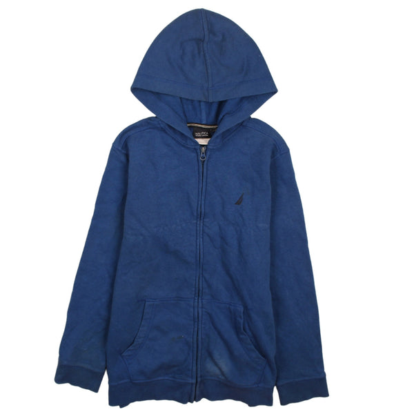 Nautica 90s Vintage Blue Full Zip Hoodie Large