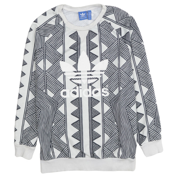 Adidas 90's Spellout Crew Neck Sweatshirt XSmall Black