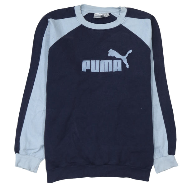Puma 90's Spellout Crew Neck Sweatshirt XXLarge (2XL) Navy Blue