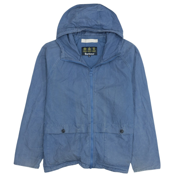 Vintage 90's Barbour Hooded Blue Windbreaker XLarge