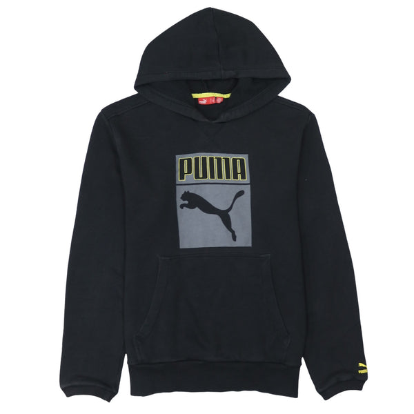 Puma 90's Spellout Pullover Hoodie Medium Black