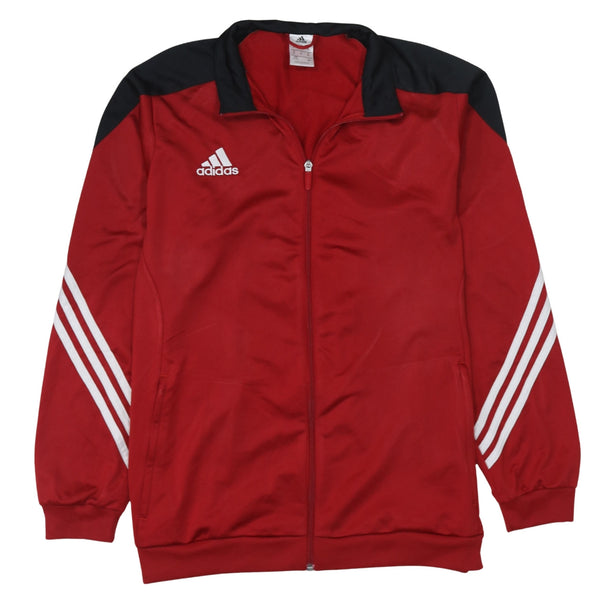 Adidas 90's Lightweight Full Zip Up Sweatshirt XLarge Red