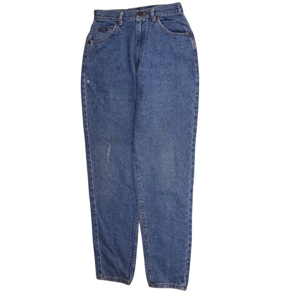 Lee 90's Women's Straight Leg Baggy Blue Pants Med Vintage Style