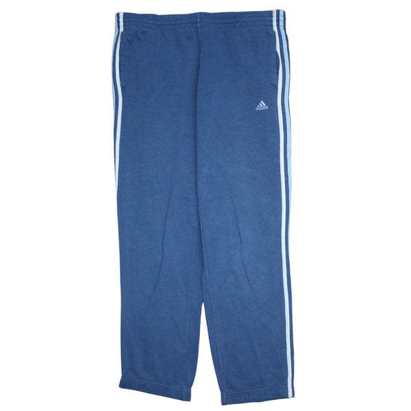 Adidas 90's 3 Stripes Casual Trousers / Pants Large Blue