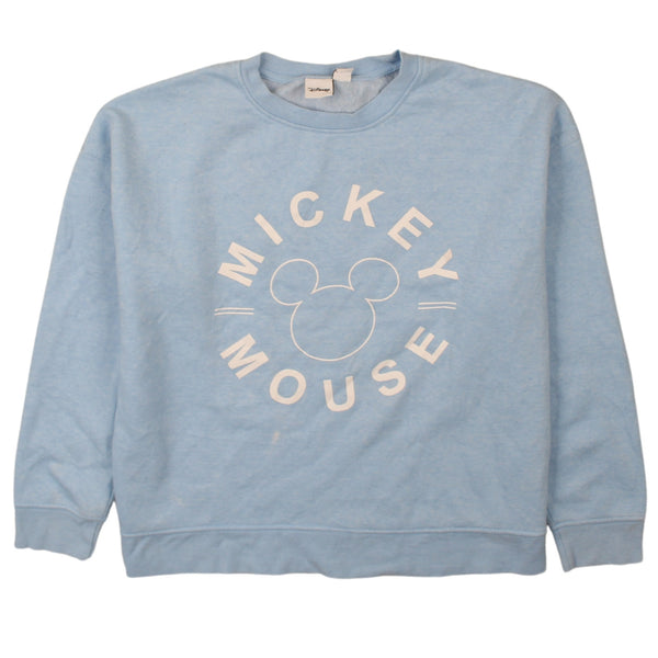 Vintage 90's Disney Mickey Mouse Sweatshirt Women's Medium Blue