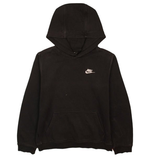 Authentic Vintage Nike 90s Black Swoosh Pullover Hoodie Women's XL