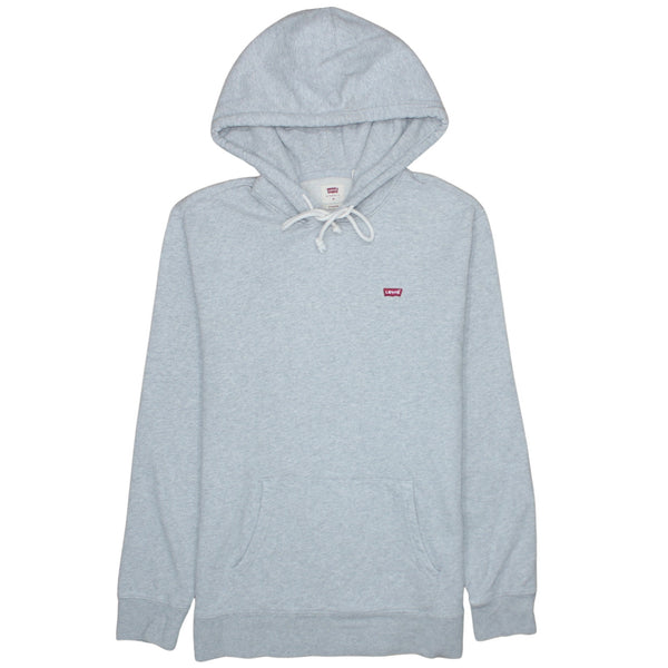 Levi's 90's Drawstring Pockets Pullover Hoodie Medium Grey