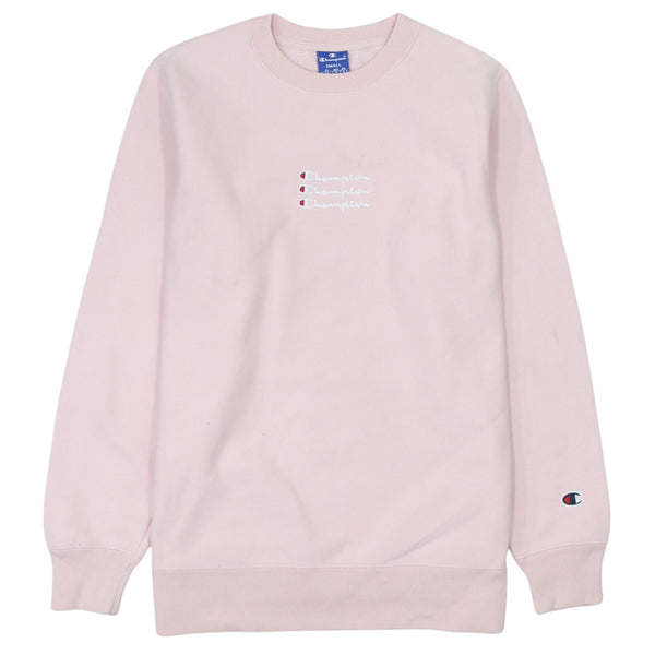 Vintage 90's Champion Lightweight Pink Crew Neck Sweatshirt Small