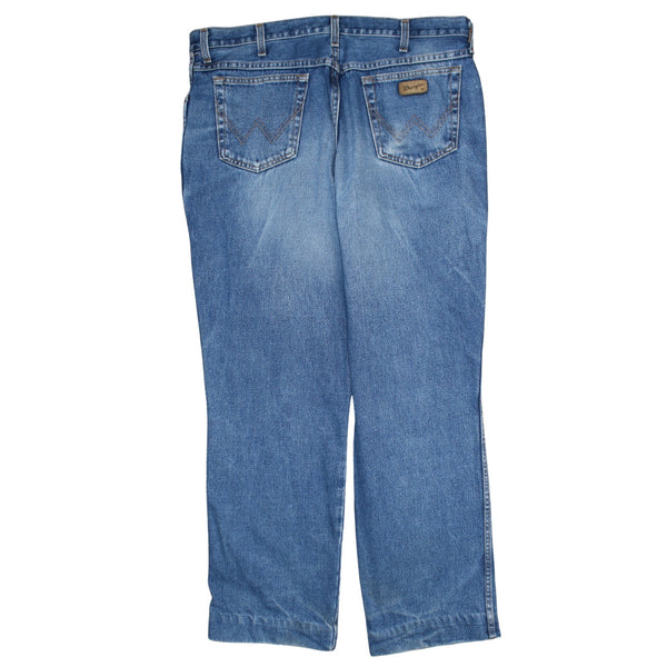 Wrangler 90's Lightwash Straight Leg Baggy Jeans / Pants 40 Blue