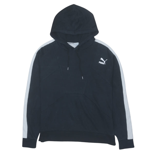 Puma 90's Loungwear Pullover Hoodie Medium Black