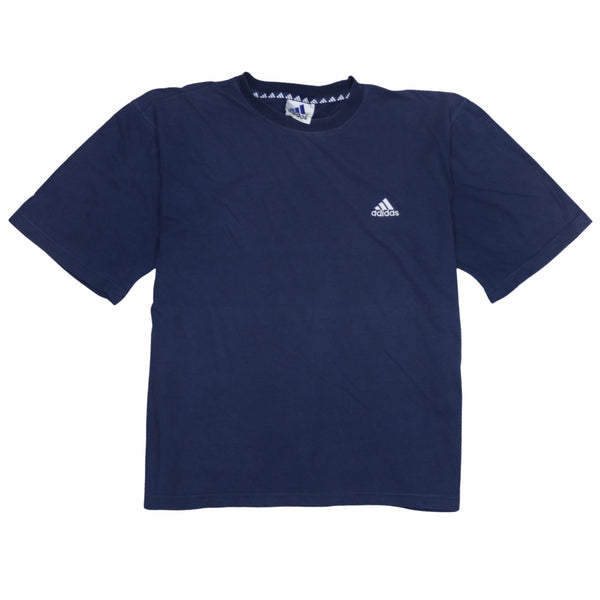 Adidas   T Shirt Large Navy Blue