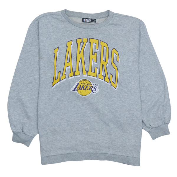 Vintage 90's NBA Los Angeles Lakers XLarge Grey Crew Neck Sweatshirt